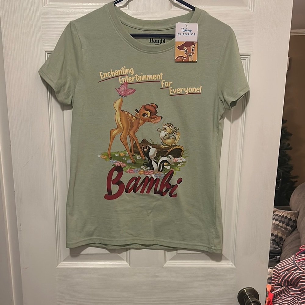 NWT Disney Green Bambi Short Sleeve Tee (runs small maybe medium)